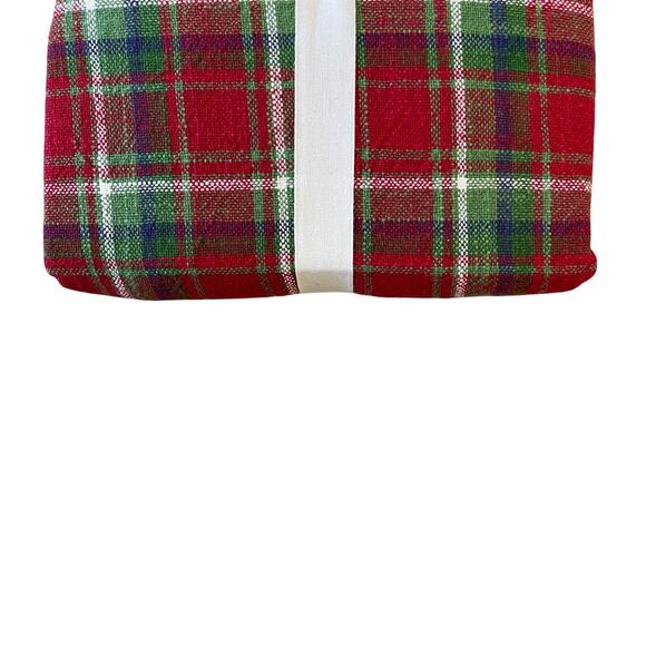 Tahari Home Holiday Plaid Tablecloth 60x120 100% Cotton Classic Christmas NEW - Picture 10 of 11